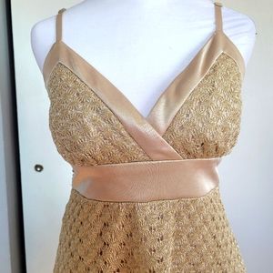 Beautiful Gold Midi Dress